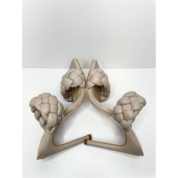 Steve Madden Sandals Womens 5.5 Tan Kenley Citron Braided Open Toe High Heel‎ - Picture 8 of 10